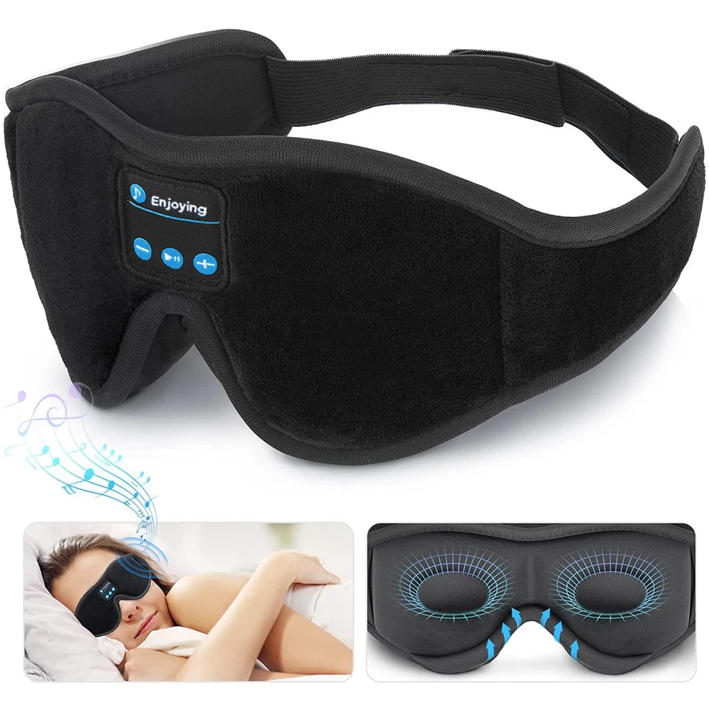 Masque de Nuit Bluetooth – Musique & Sommeil Profond