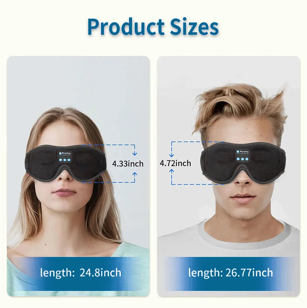 Masque de Nuit Bluetooth – Musique & Sommeil Profond
