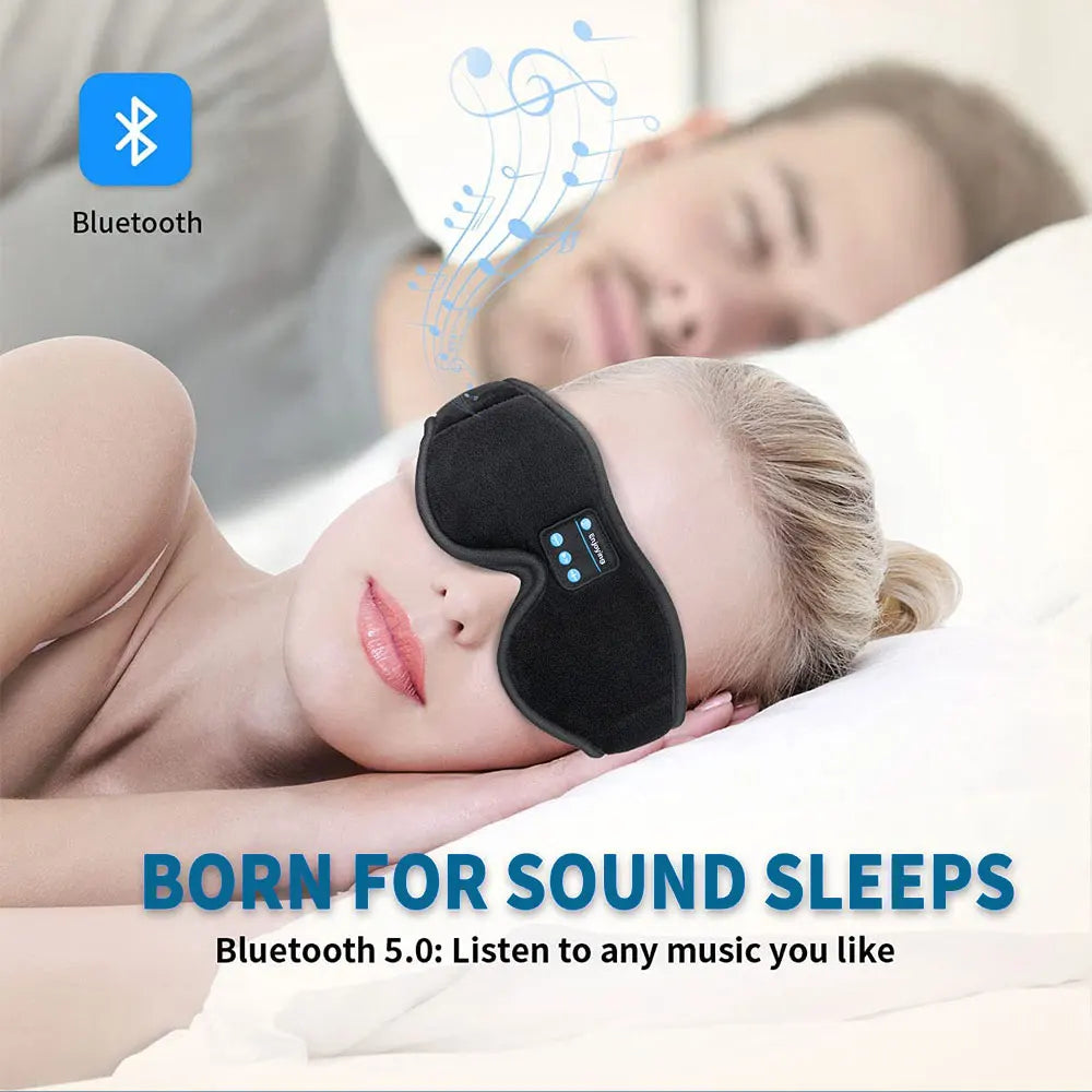 Masque de Nuit Bluetooth – Musique & Sommeil Profond