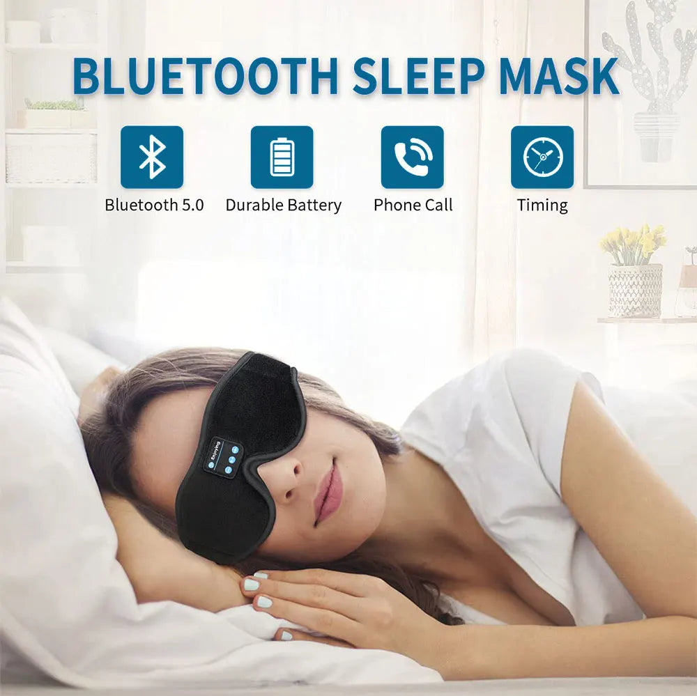 Masque de Nuit Bluetooth – Musique & Sommeil Profond