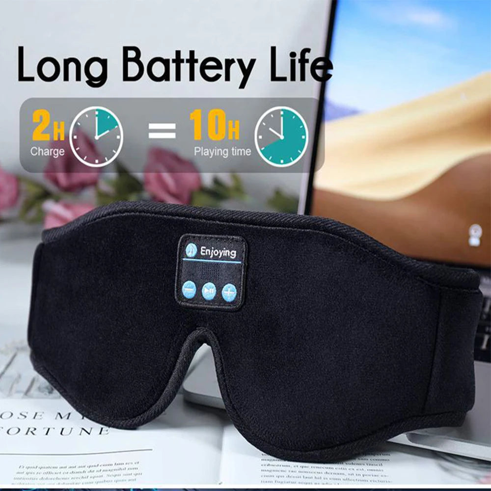 Masque de Nuit Bluetooth – Musique & Sommeil Profond